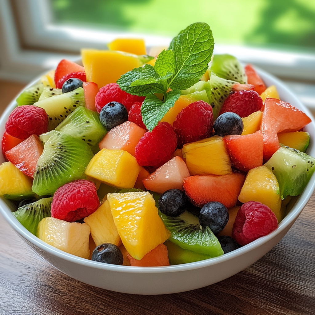 Salade de fruits d'été rafraîchissante