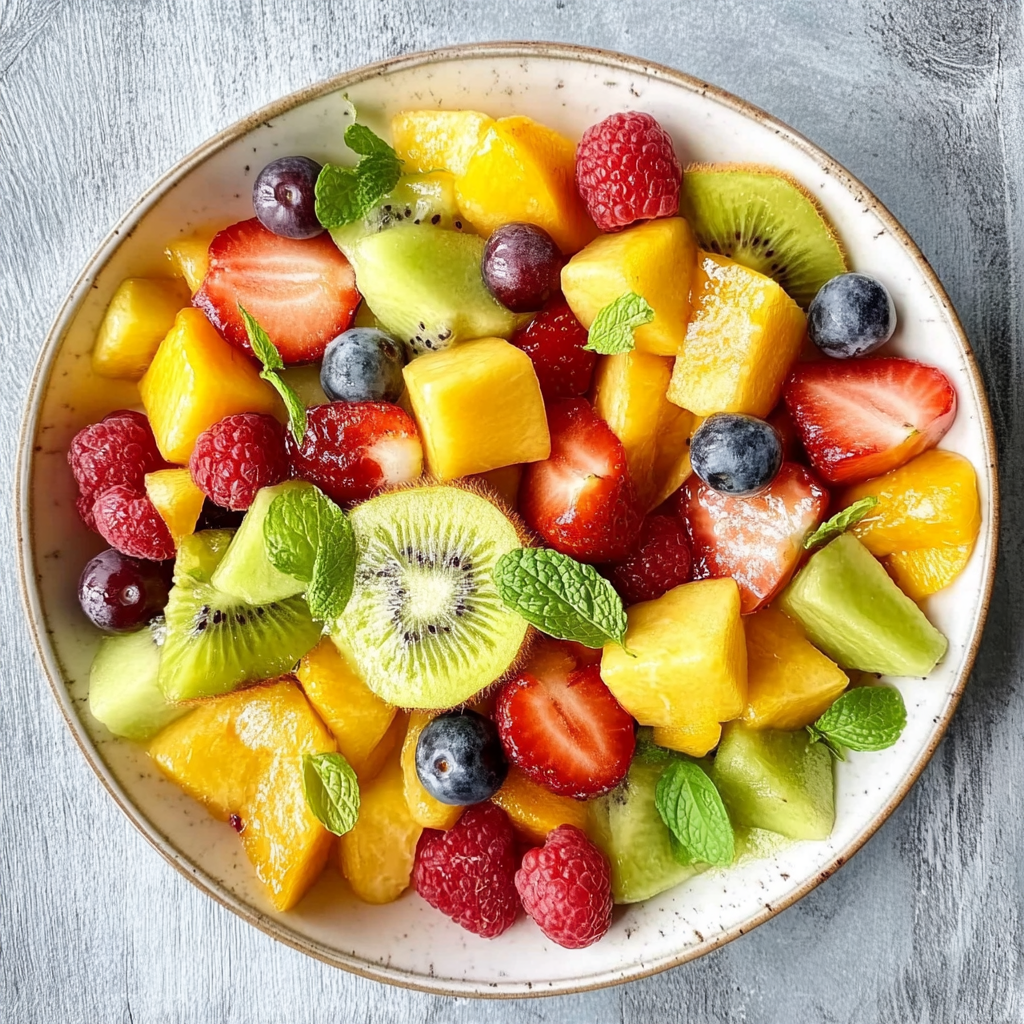 égalez-vous avec cette salade de fruits d'été rafraîchissante, une recette facile et délicieuse pour vos journées chaudes.