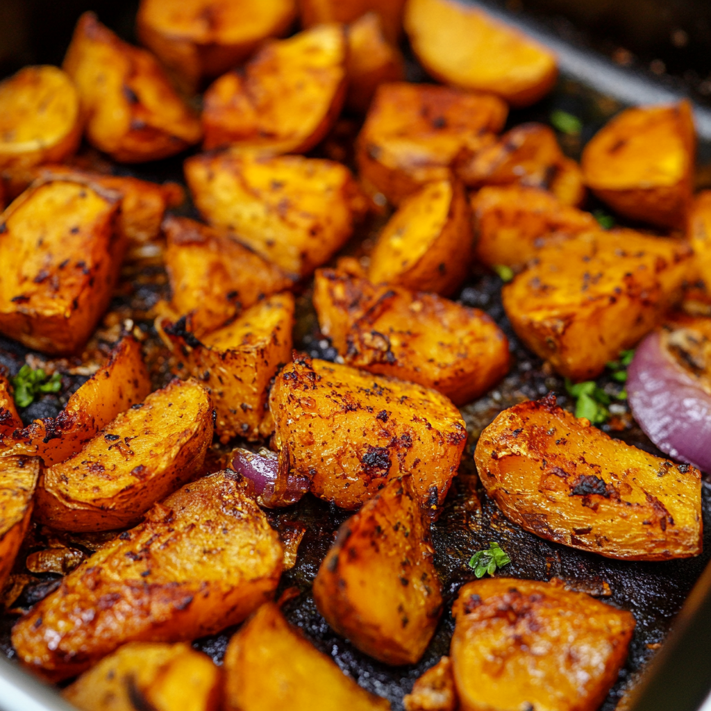 patates douces au four