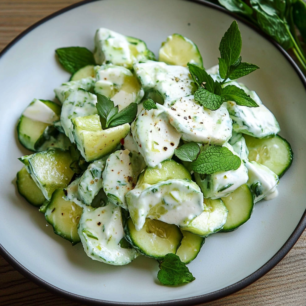 salade de concombre au yaourt