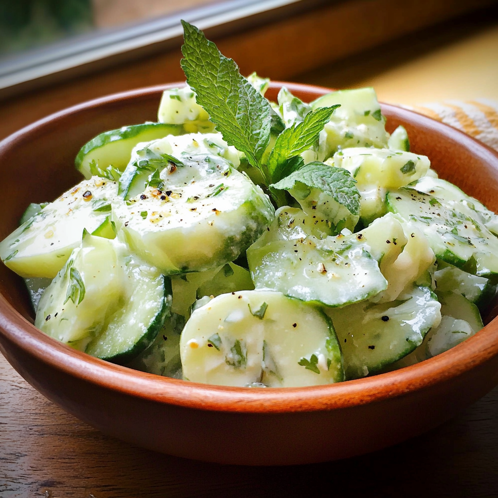 salade de concombre au yaourt