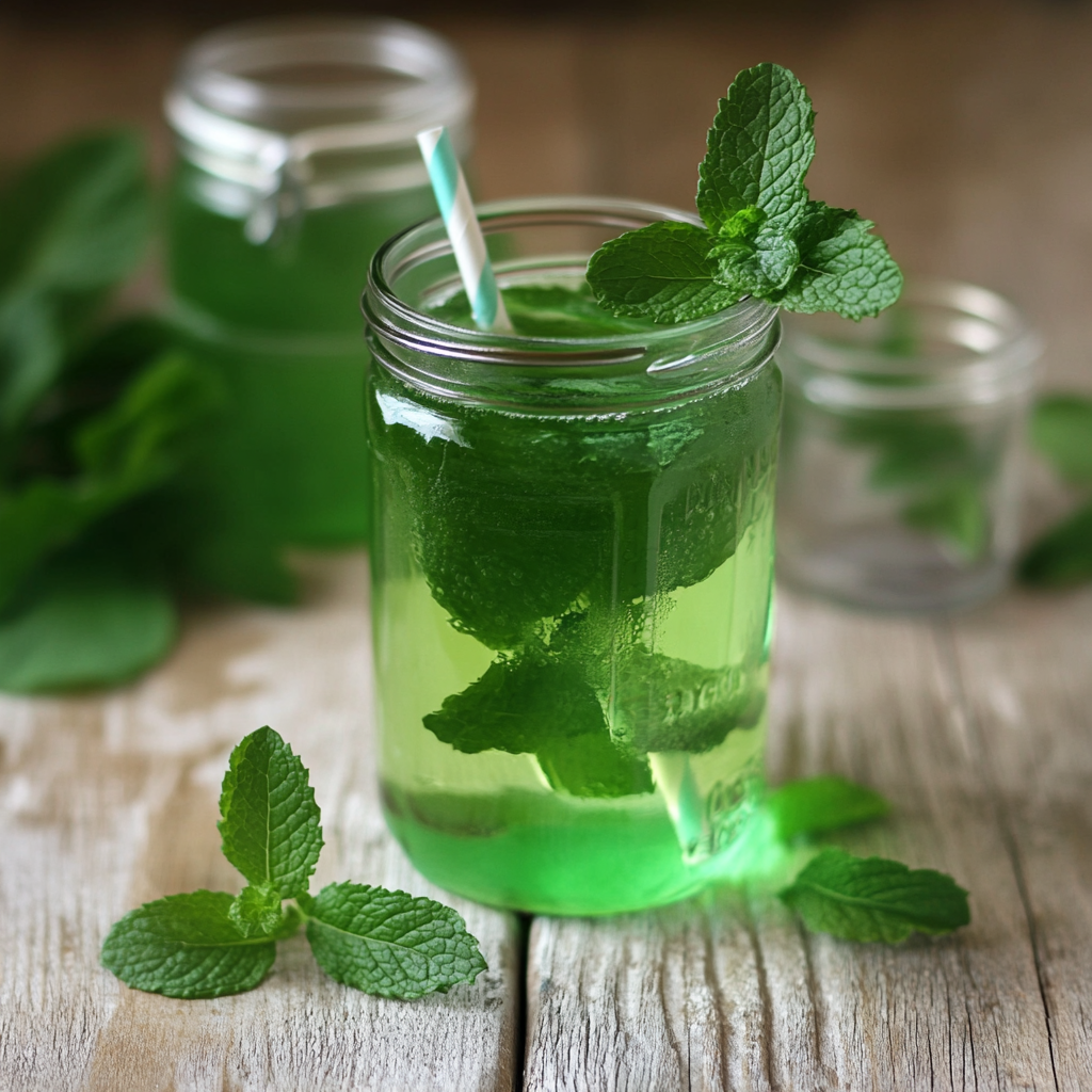 sirop de menthe maison