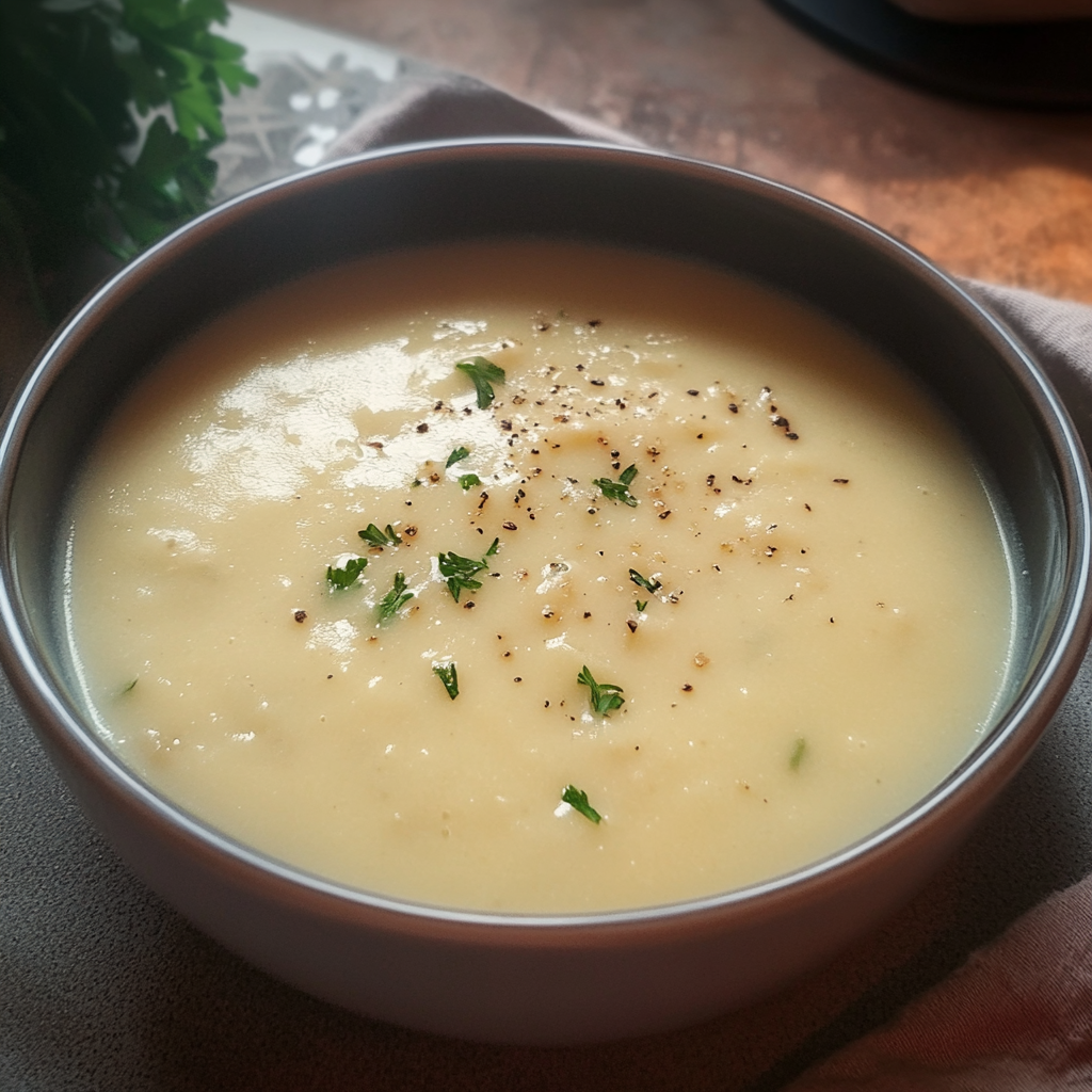 soupe de poireaux au Boursin