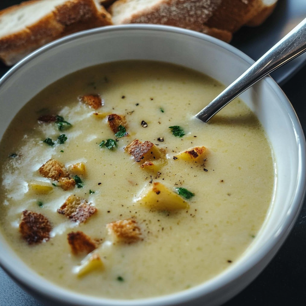 soupe de poireaux au Boursin