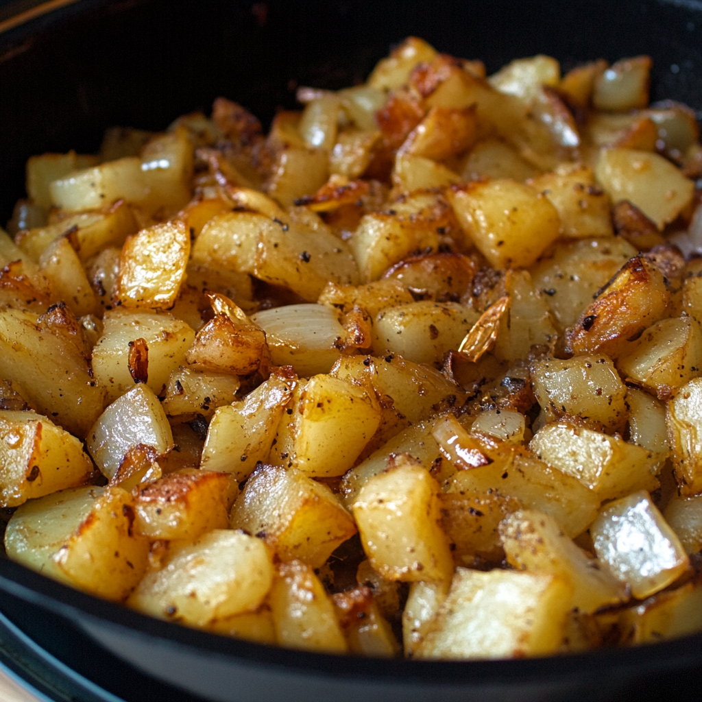 pommes de terre sautées aux oignons