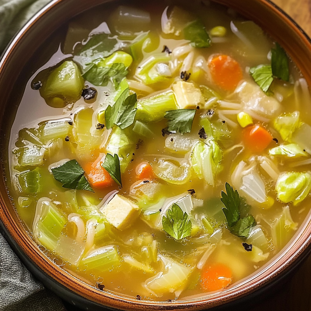 soupe de régime au chou