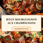 Bœuf bourguignon aux champignons