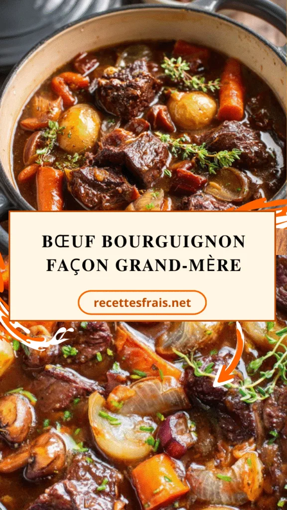 Bœuf bourguignon façon grand-mère