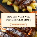 Boudin noir aux pommes classique