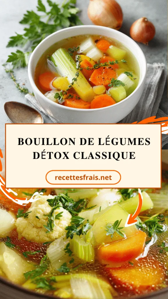 Bouillon de légumes détox classique