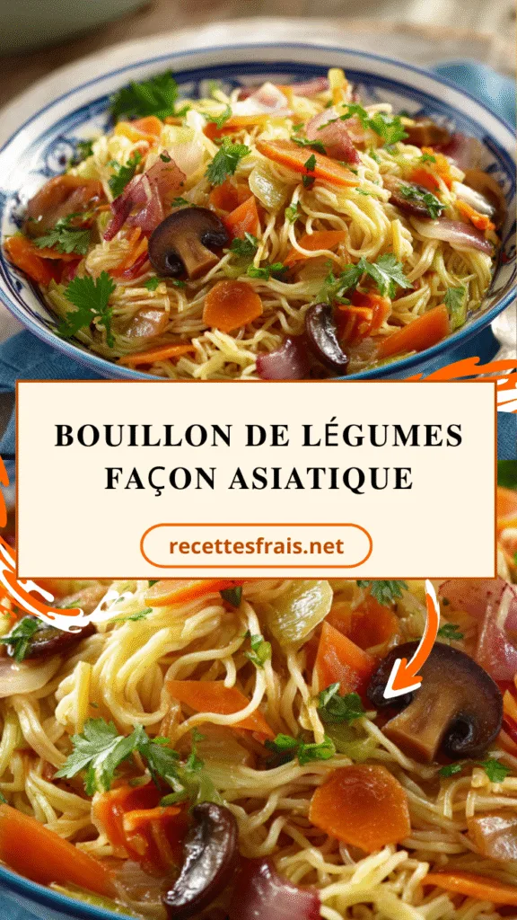 Bouillon de légumes façon asiatique