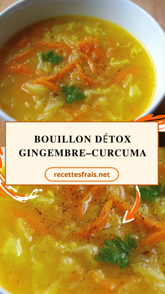 Bouillon détox gingembre–curcuma
