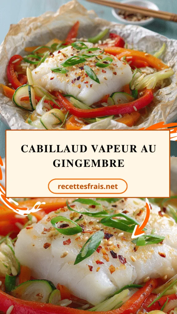 Cabillaud vapeur au gingembre