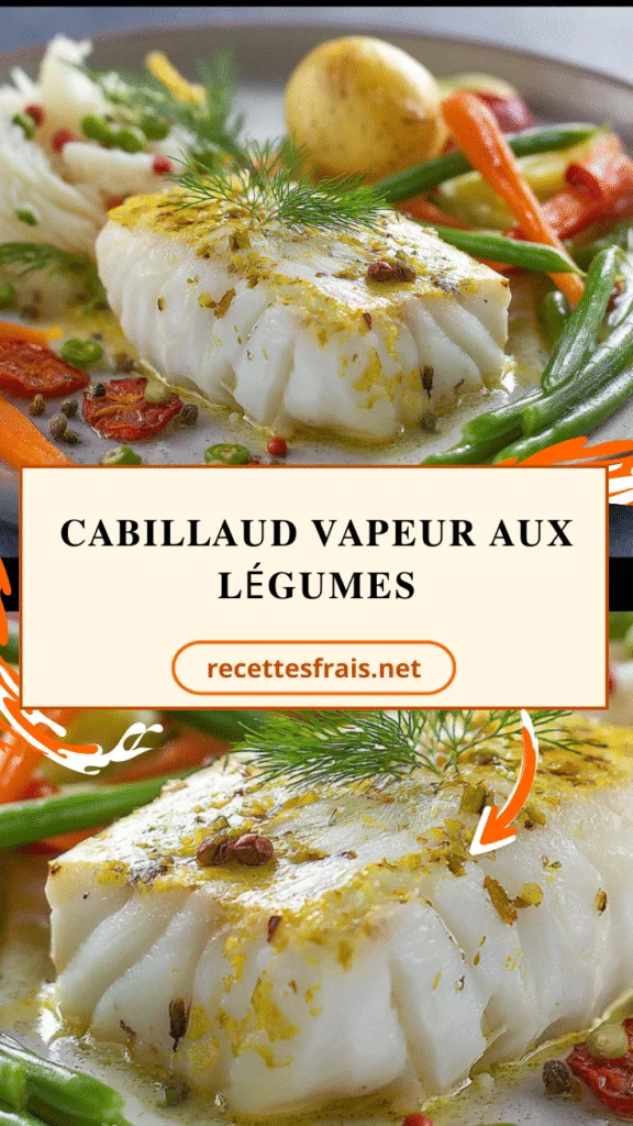 Cabillaud vapeur aux légumes