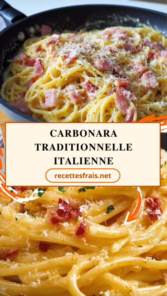Carbonara traditionnelle italienne