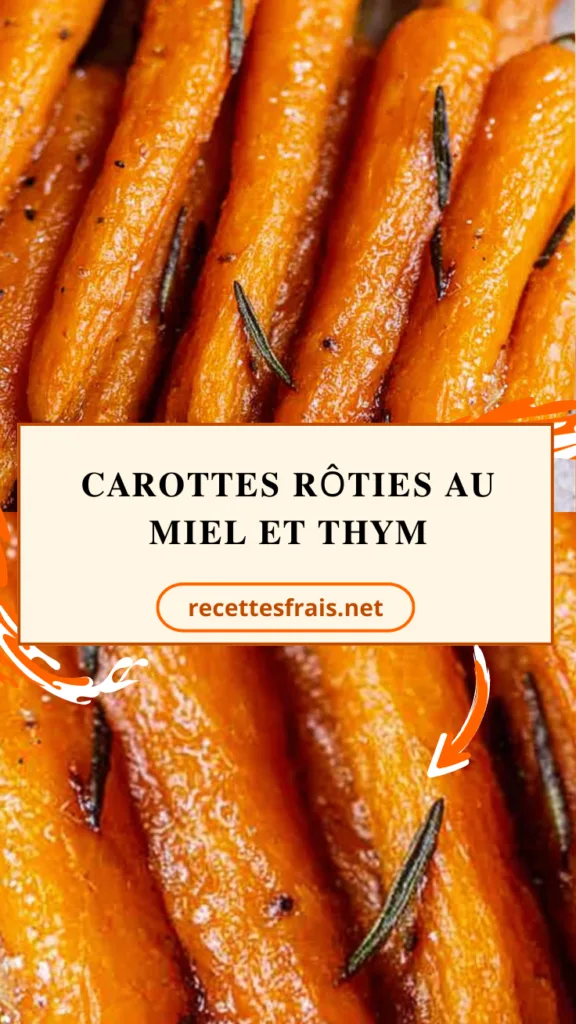 Carottes rôties au miel et thym