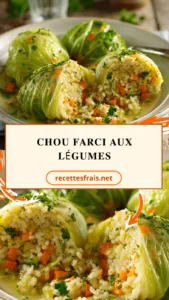 Chou farci aux légumes