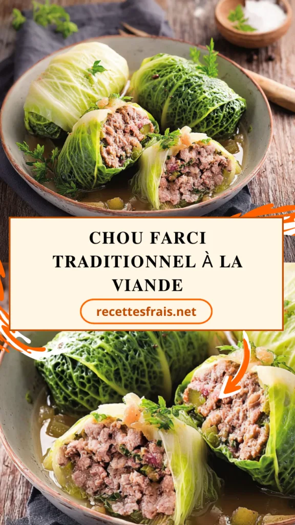 Chou farci traditionnel à la viande