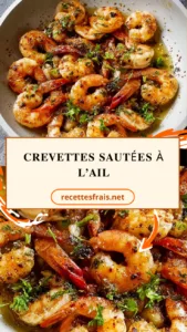 Crevettes sautées à l’ail