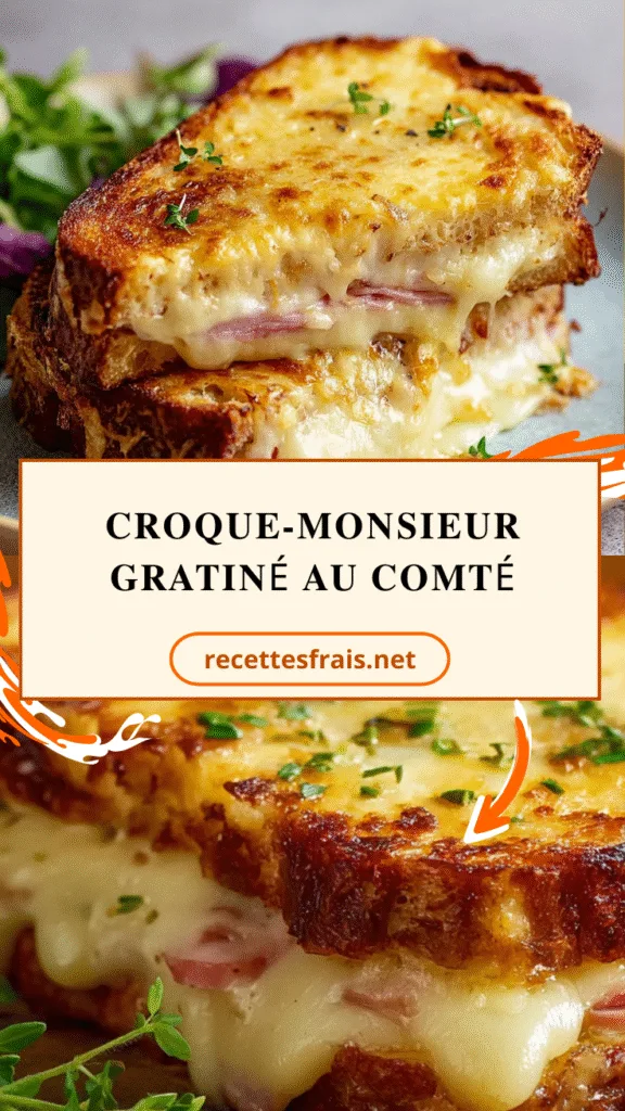 Croque-monsieur gratiné au comté