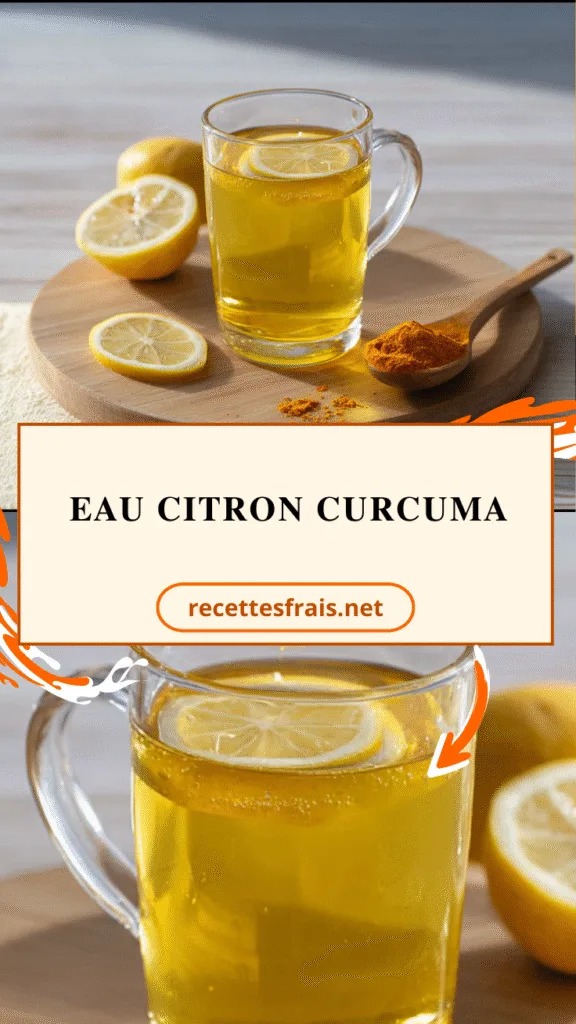 Eau citron curcuma