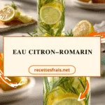 Eau citron–romarin
