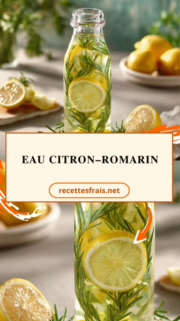 Eau citron–romarin