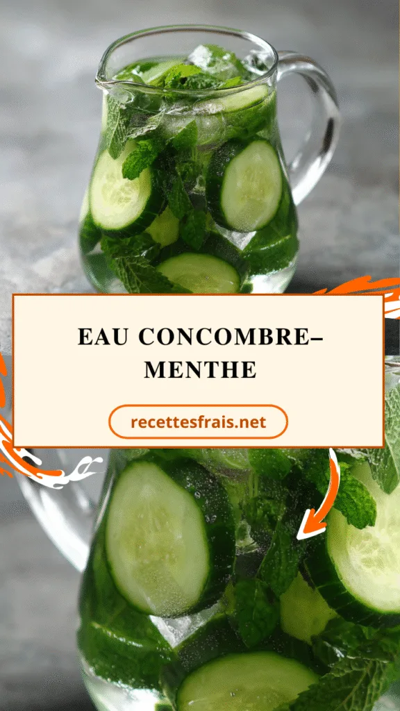 Eau concombre–menthe