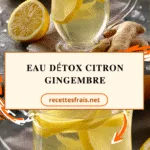 Eau détox citron gingembre