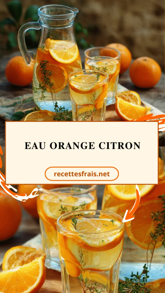 Eau orange citron