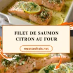 Filet de saumon citron au four