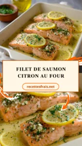 Filet de saumon citron au four