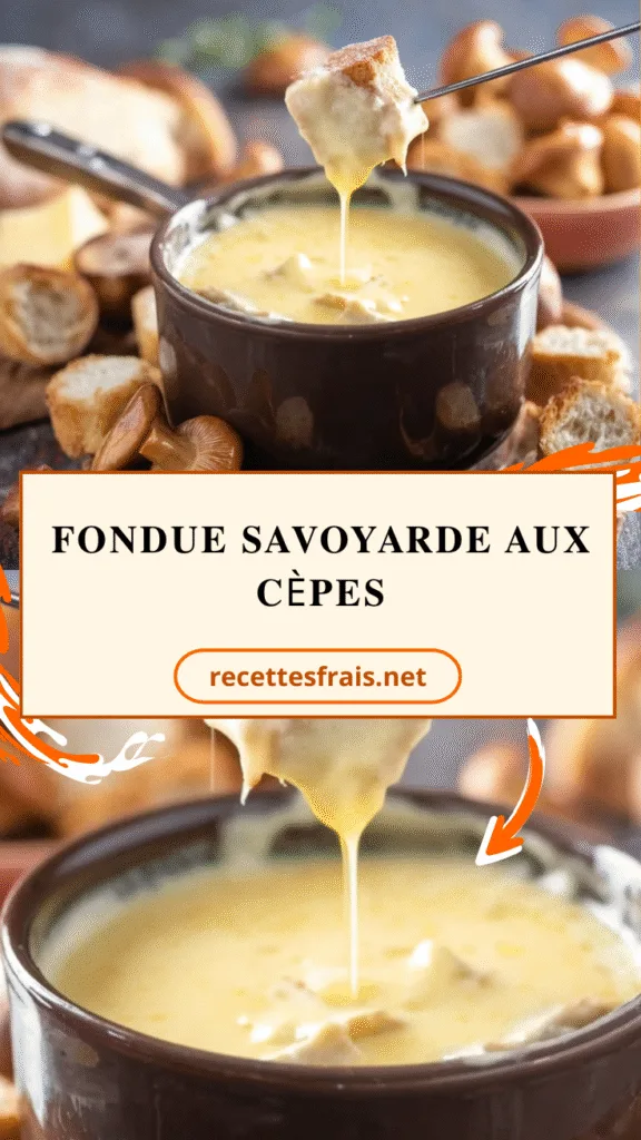 Fondue savoyarde aux cèpes