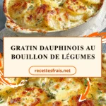 Gratin dauphinois au bouillon de légumes
