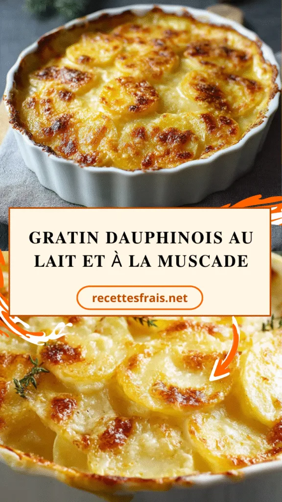 Gratin dauphinois au lait et à la muscade