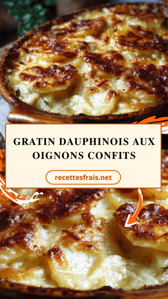Gratin dauphinois aux oignons confits