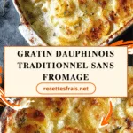 Gratin dauphinois traditionnel sans fromage