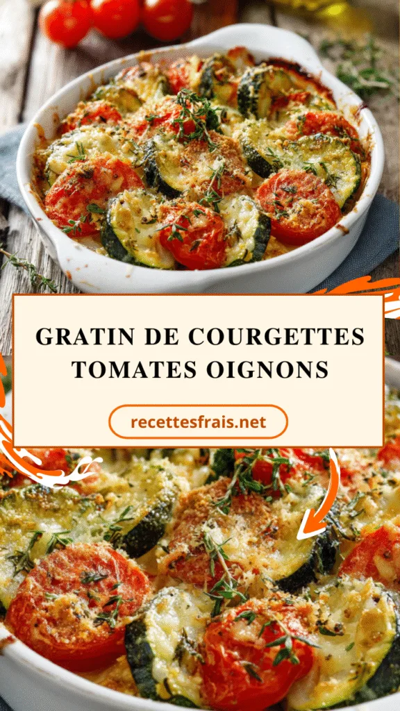 Gratin de courgettes tomates oignons