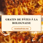 Gratin de pâtes à la bolognaise