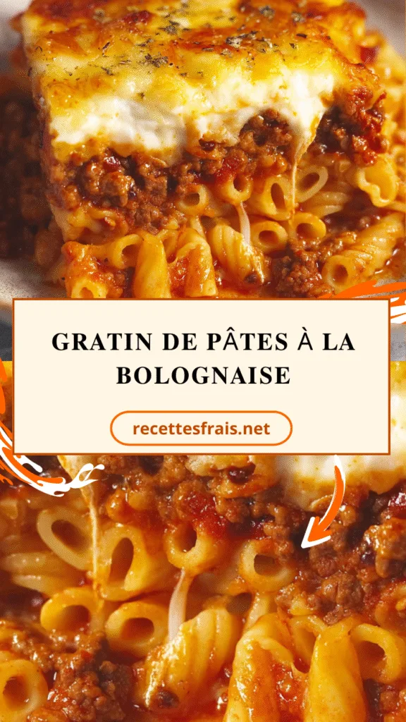 Gratin de pâtes à la bolognaise