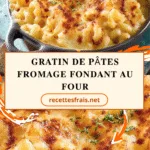 Gratin de pâtes fromage fondant au four