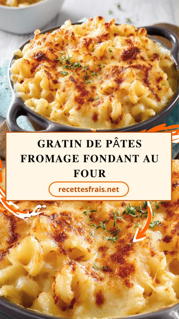 Gratin de pâtes fromage fondant au four