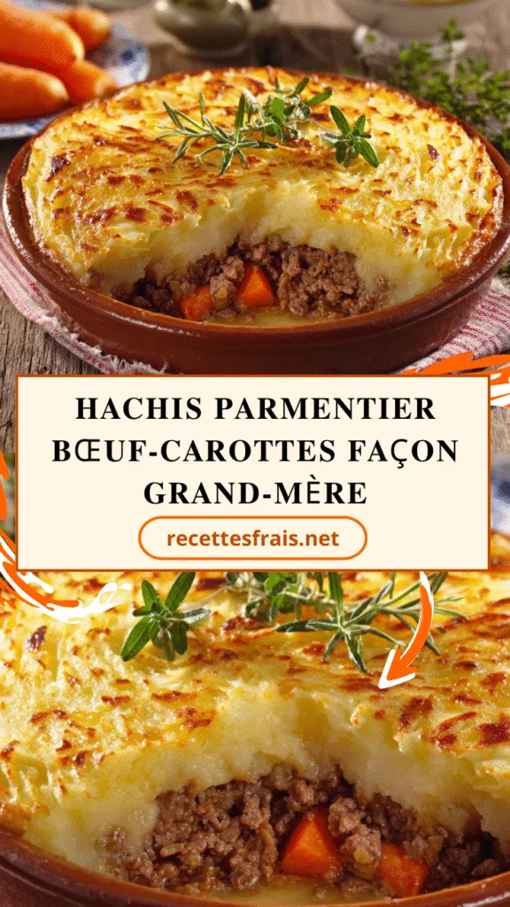 Hachis parmentier bœuf-carottes façon grand-mère