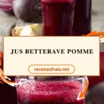 Jus betterave pomme