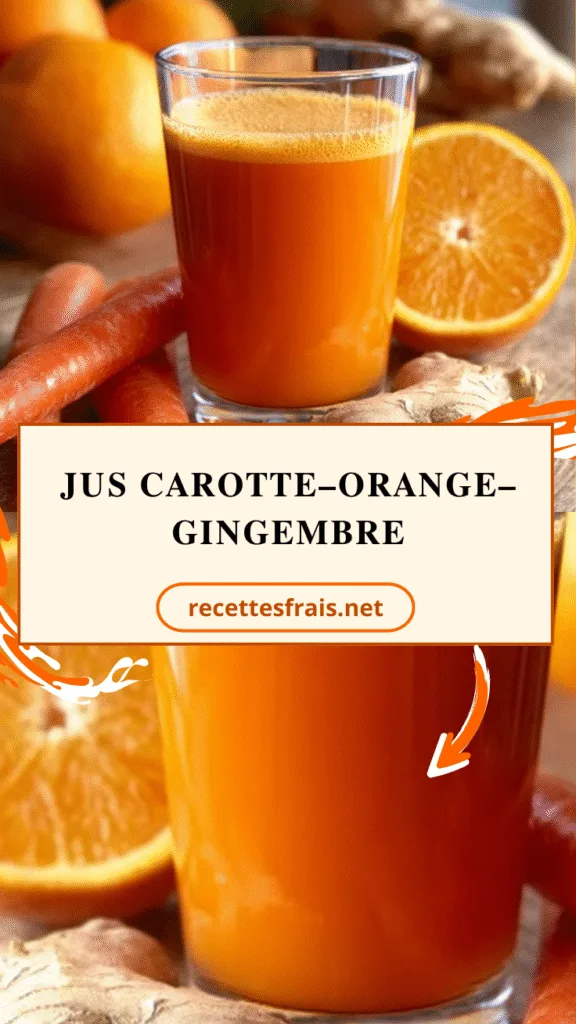 Jus carotte–orange–gingembre