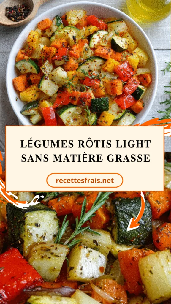 Légumes rôtis light sans matière grasse