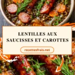 Lentilles aux saucisses et carottes