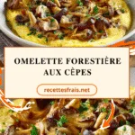 Omelette forestière aux cèpes