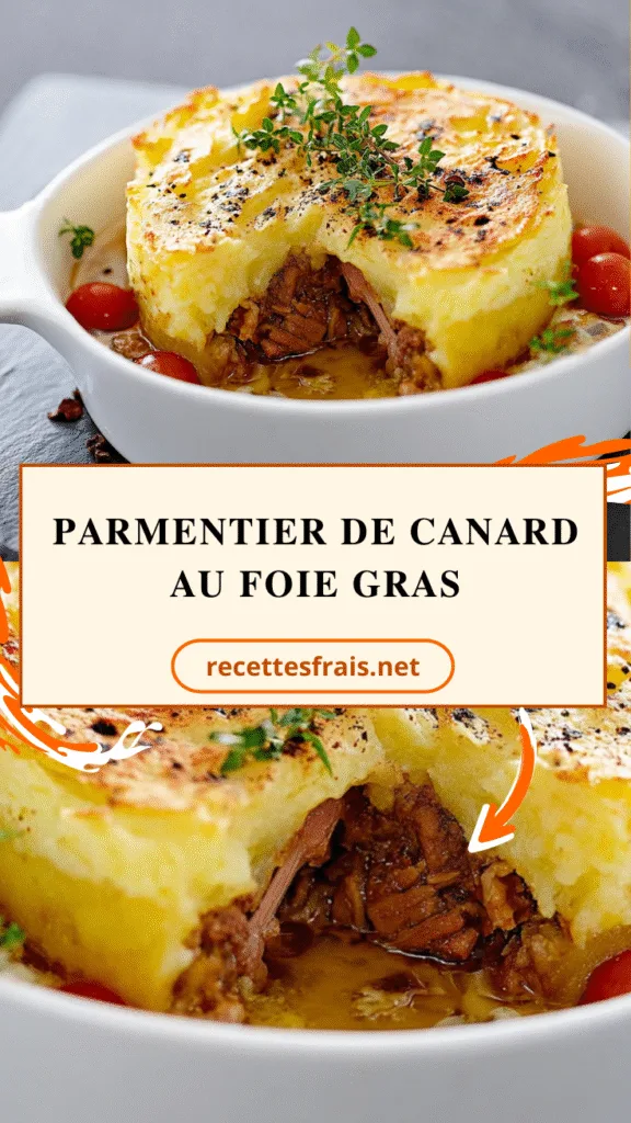 Parmentier de canard au foie gras