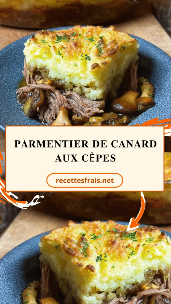 Parmentier de canard aux cèpes